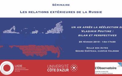 Séminaire : Les relations extérieures de la Russie